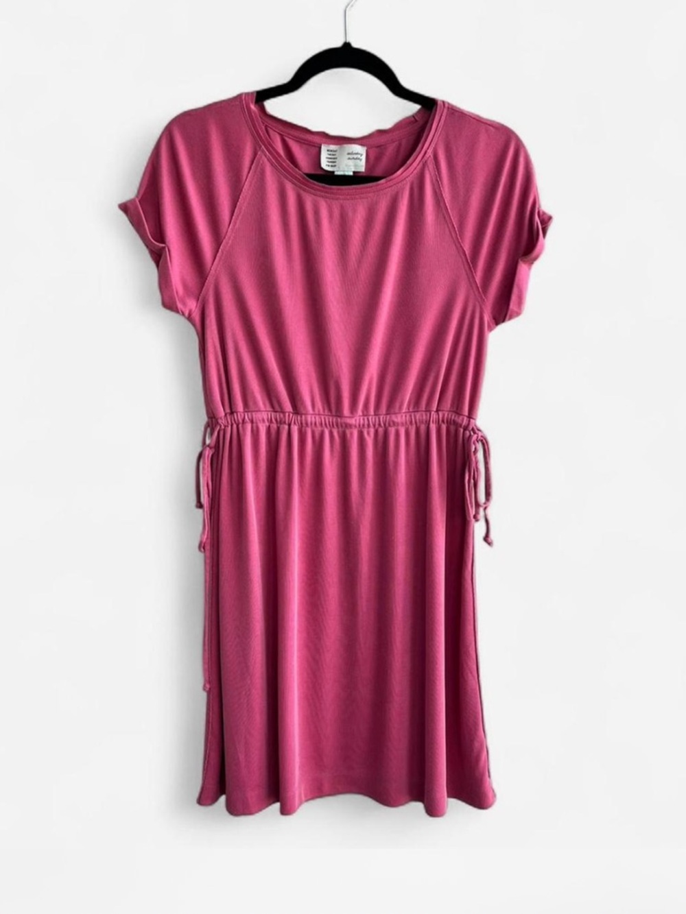Anthropologie Saturday Sunday Cupro Ribbed Mini Dress Feminine Cottage Coquette